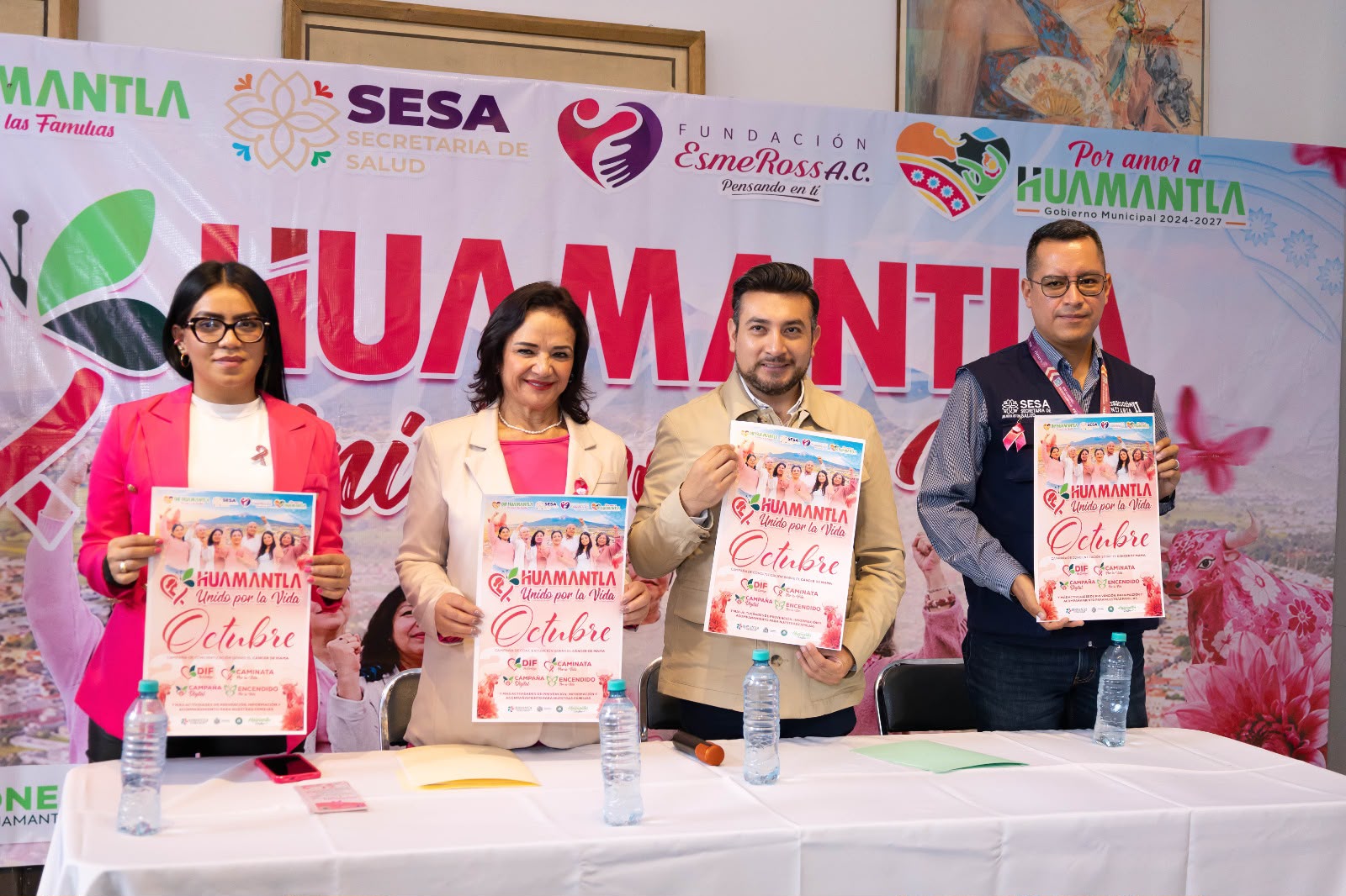 HUAMANTLA SE UNE POR LA VIDA CON UNA GRAN AGENDA DE PREVENCIÓN CONTRA EL CÁNCER DE MAMA