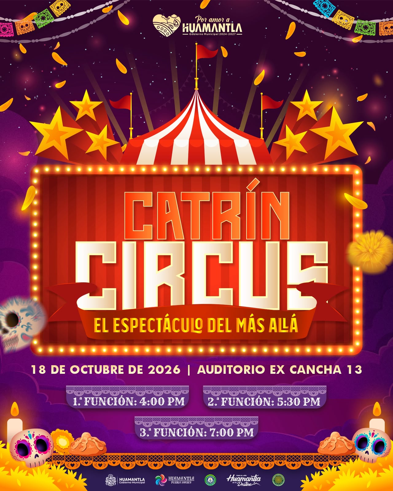 CATRÍN CIRCUS: EL ESPECTÁCULO DEL MÁS ALLÁ LLEGARÁ A HUAMANTLA