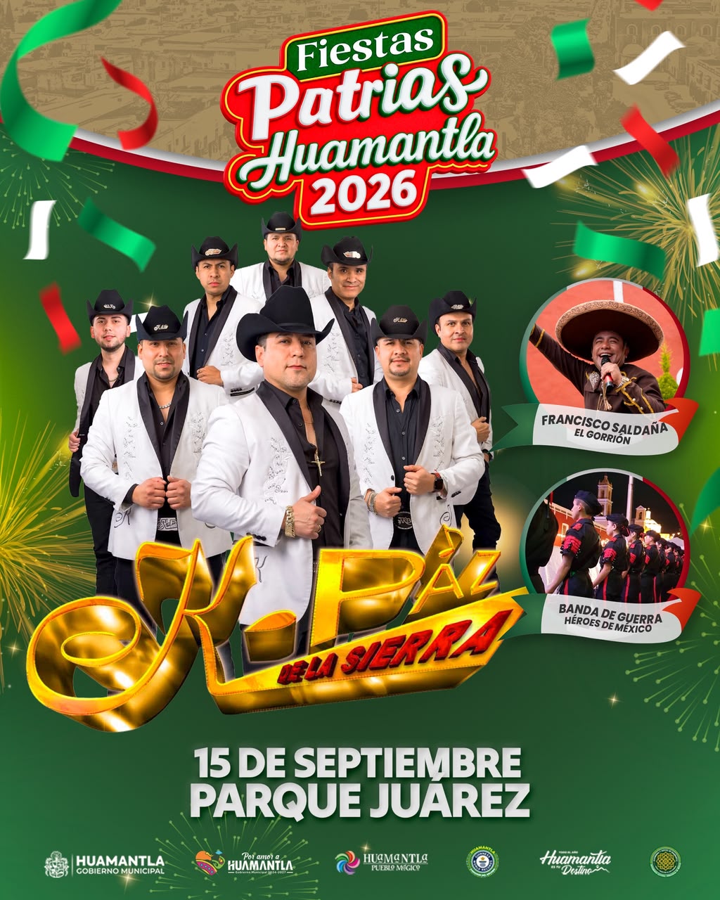 ¡HUAMANTLA VIVIRÁ UNA GRAN NOCHE MEXICANA CON K-PAZ DE LA SIERRA!
